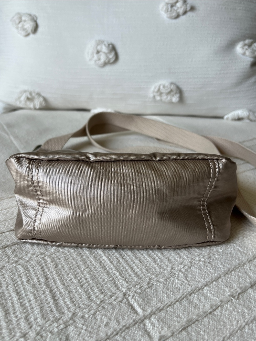 Kipling Metallic Taupe Crossbody Bag with Front Zip Pocket - Picture 7 of 13